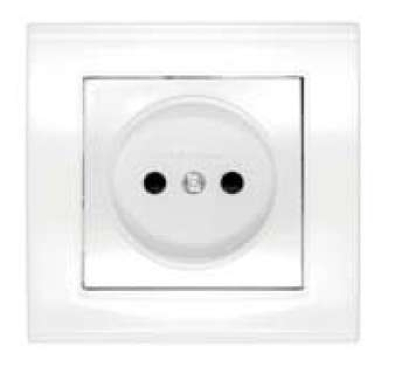 Изображение товара Универсальная розетка 1-м СП Бриллиант 16А IP20 без заземл шторки белый