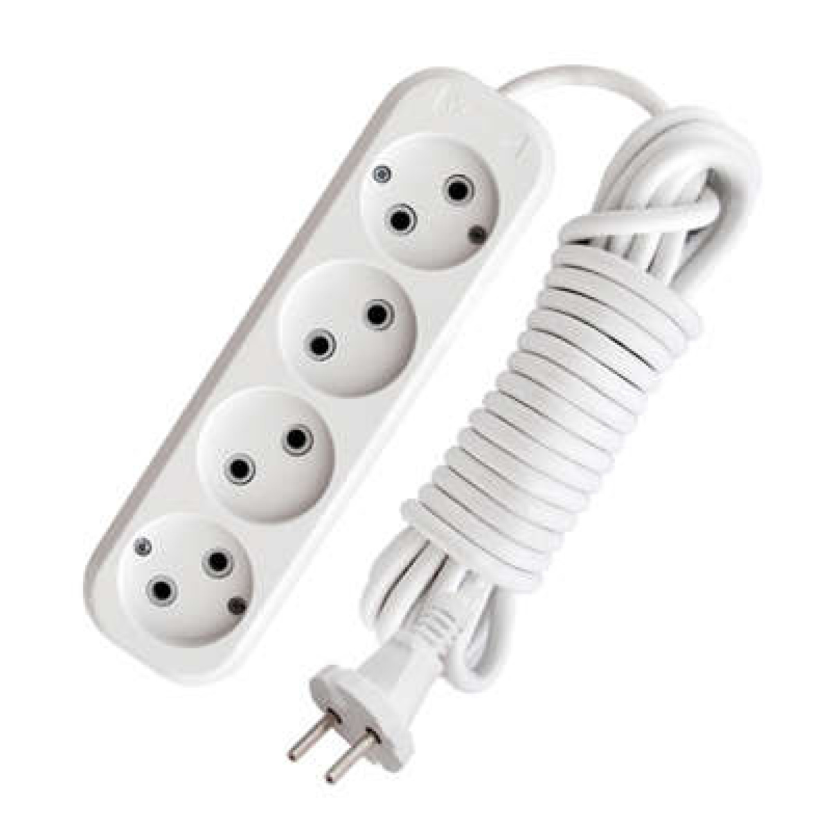 Изображение товара Удлинитель Универсал 4х7м без заземл. 10А IP20 Е-204 ПВС 2х1 АБС-пластик UNIVersal