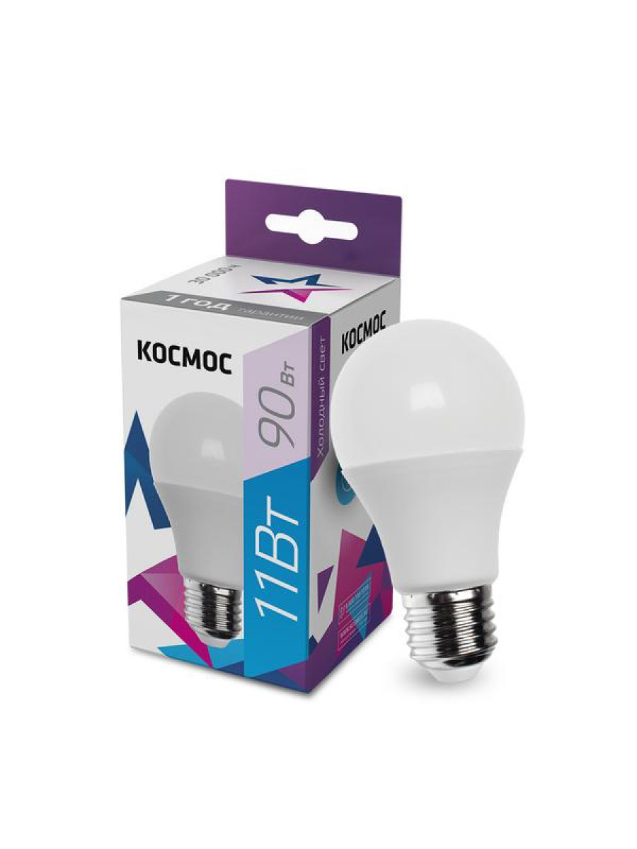 Изображение товара Светодиодная лампа Космос A60 11 Вт E27 6500K для дома и офиса
