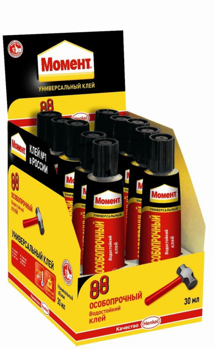 Изображение товара Расходный материал и оснастка для инструментов Момент Клей "Момент 88" 30мл в шоу-боксе