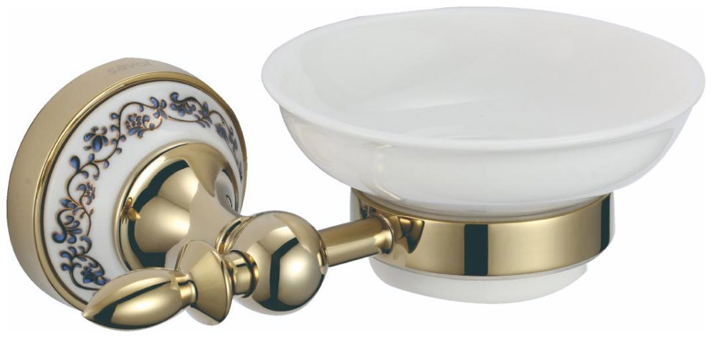 Изображение товара Мыльница керамическая Savol с настенным держателем 68b (S-06859B)