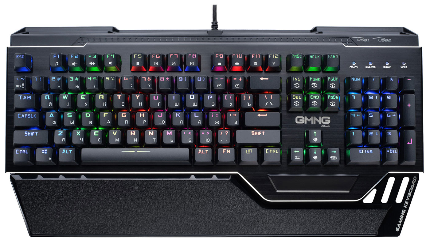 Изображение товара Игровая механическая клавиатура GMNG 985GK с подсветкой и USB HUB