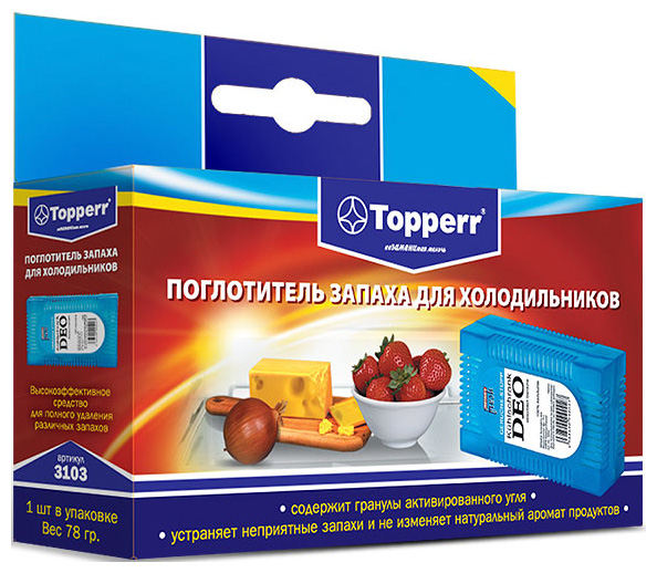 Изображение товара Поглотитель запаха Topperr 3103 для холодильников с активированным углем