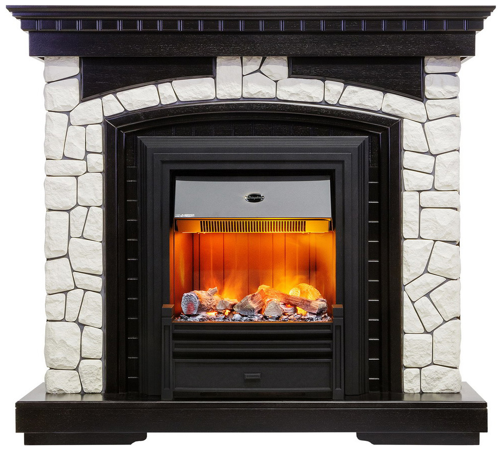 Изображение товара Каминокомплект Dimplex Glasgow с очагом Brookline Black венге 111х116х40 см