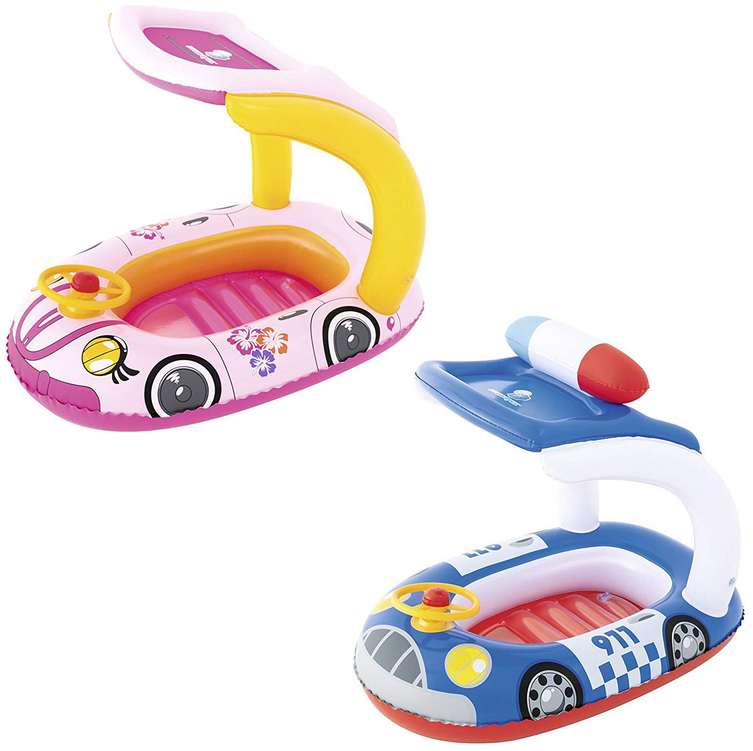 Изображение товара Лодка надувная детская BestWay Машина с тентом 34103 BW