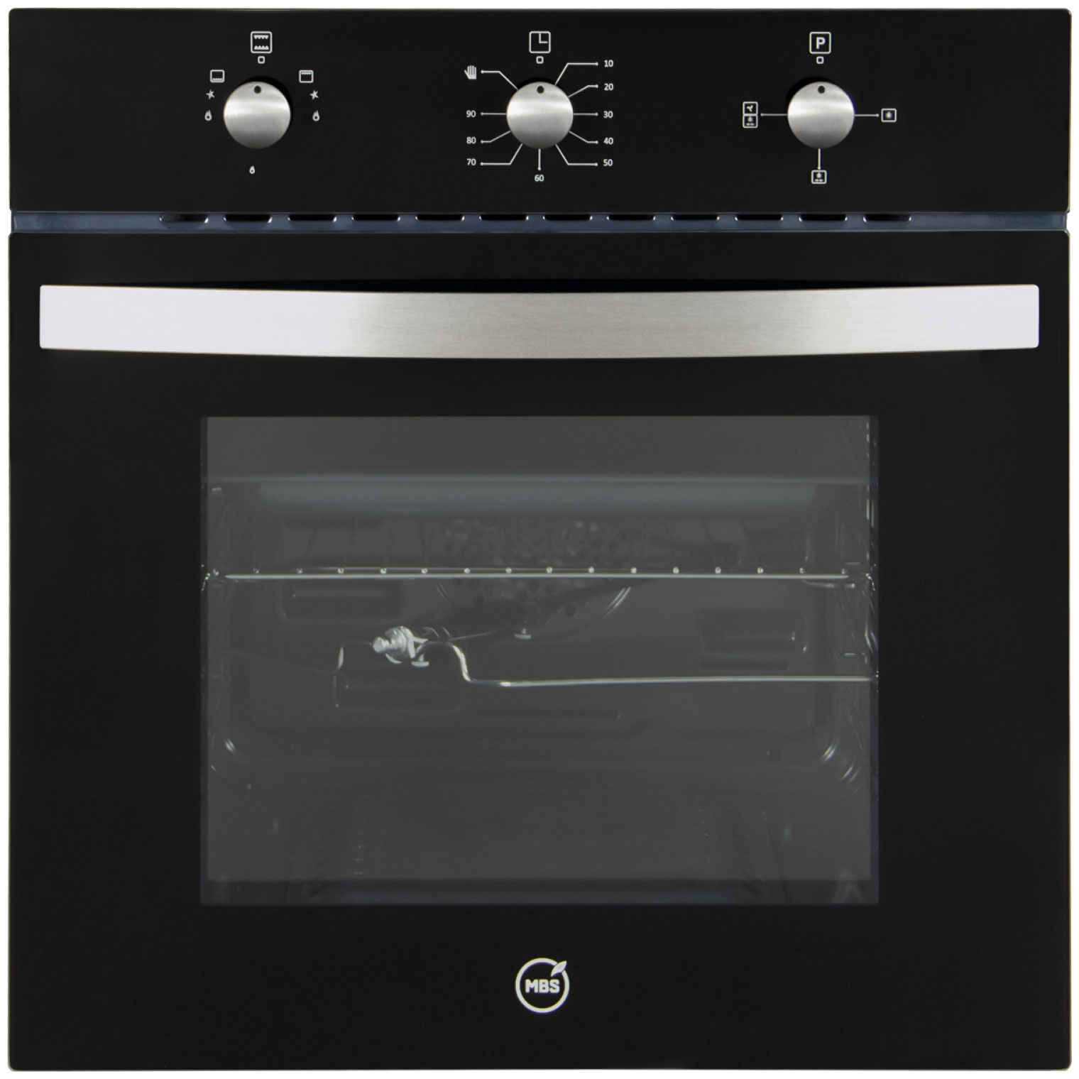 Изображение товара Газовый духовой шкаф MBS DG-604BL с газовым грилем конвекцией и таймером