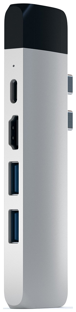 Изображение товара USB-хаб Satechi Aluminum Pro Hub with Ethernet & 4K HDMI серебристый