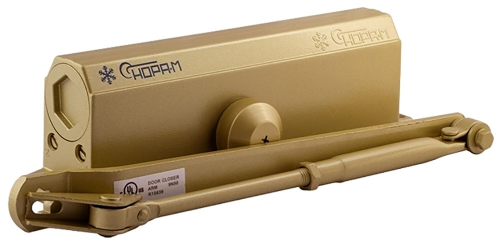 Изображение товара Доводчик дверной Нора-М 5S 120-160 кг золото