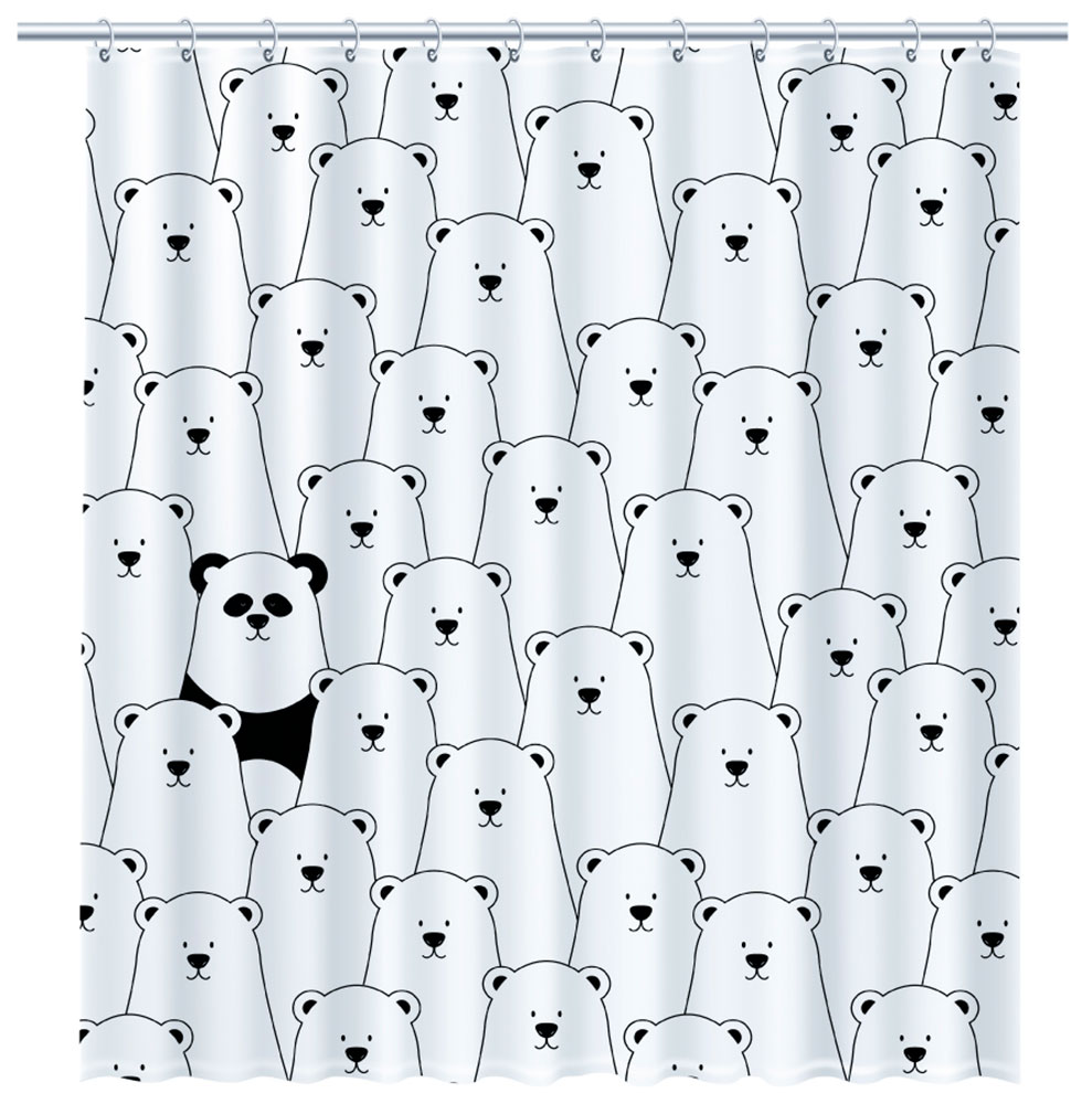 Изображение товара Шторка для ванной Fixsen PANDA (FX-2501)