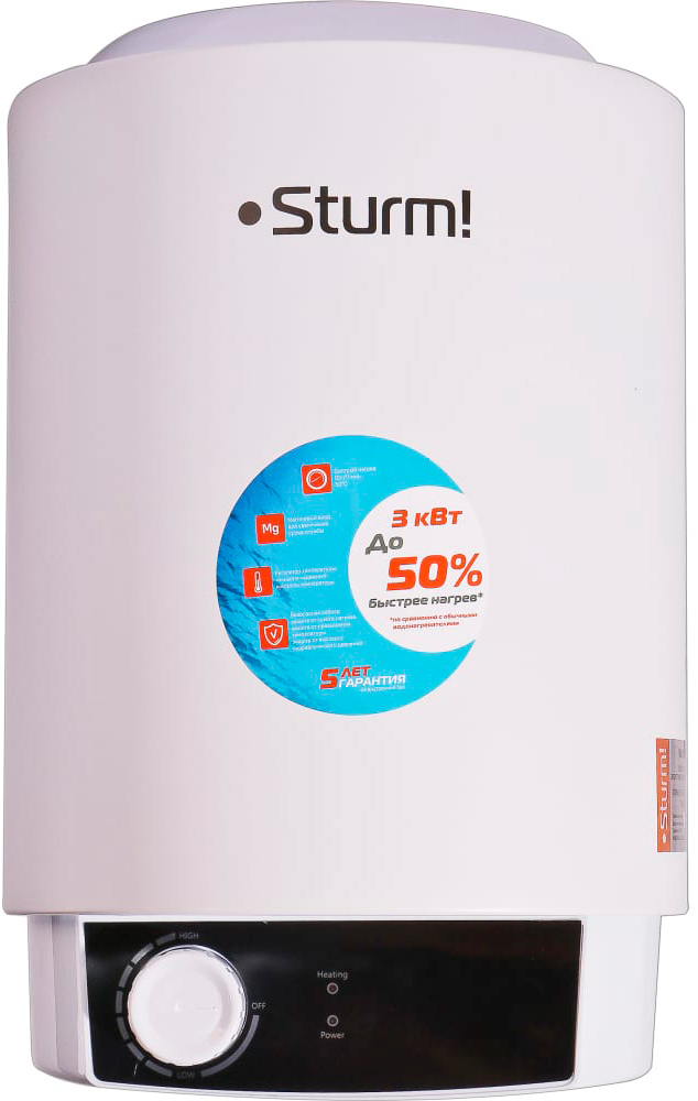 Изображение товара Водонагреватель Sturm WH3010UR накопительный мощность 3 кВт 10 л
