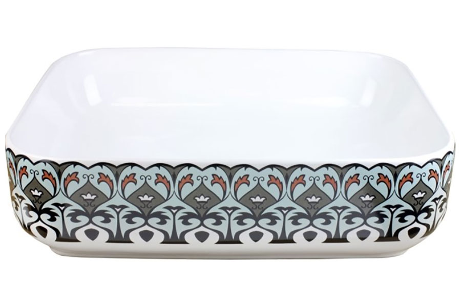 Изображение товара Раковина Bronze de Luxe Nordic, белый/синий (2073)