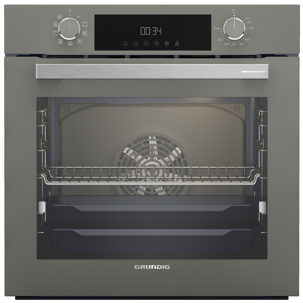 

Электрический духовой шкаф Grundig GEBM12300GC серый