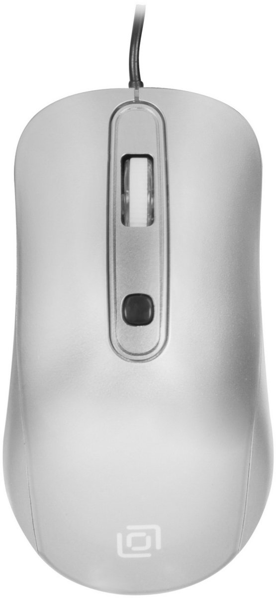 Изображение товара Мышь Oklick 337117 155M серебристый оптическая (1600dpi) USB (4but)