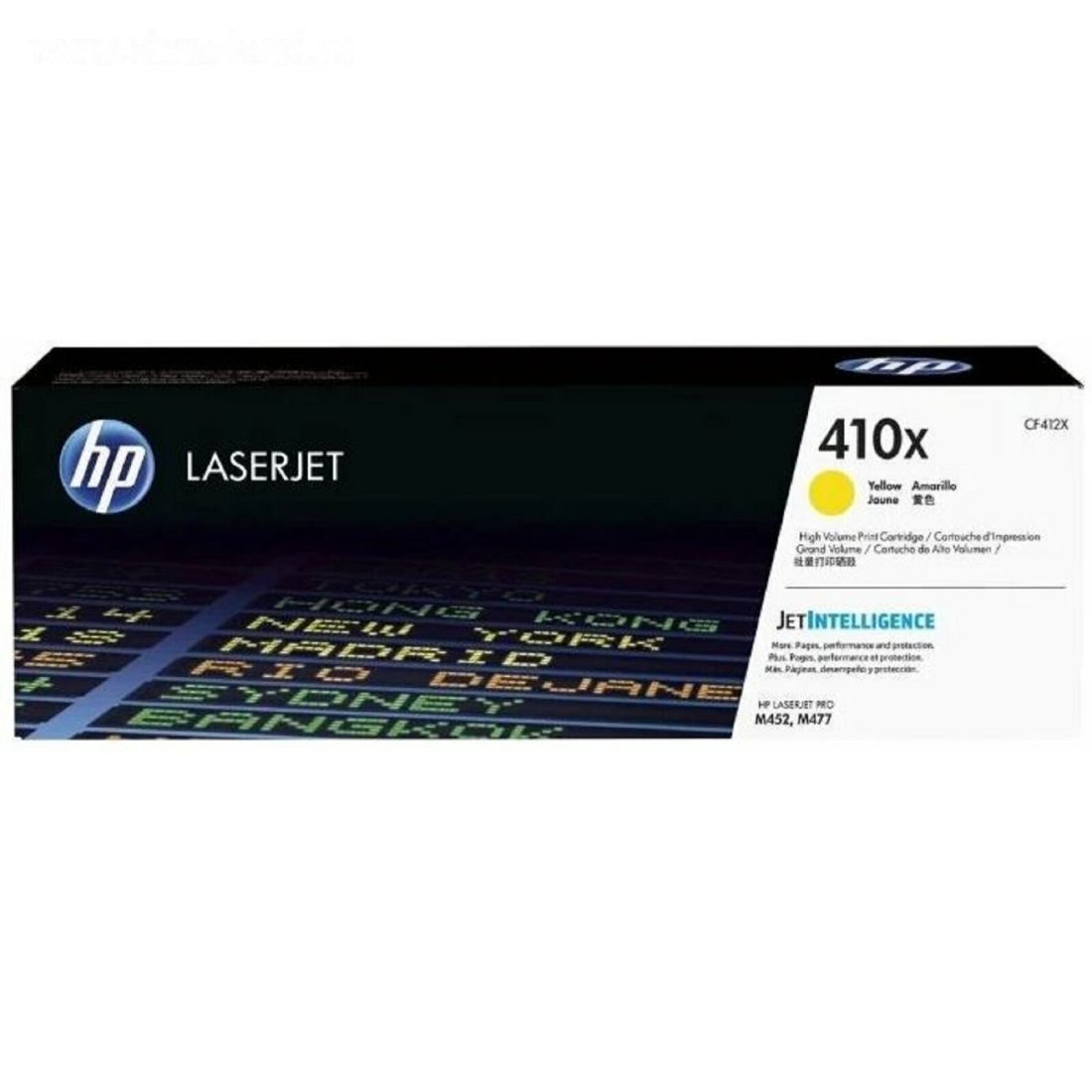 Изображение товара Картридж лазерный HP 410X CF412X желтый для LJ Pro M452/M477 5000 страниц