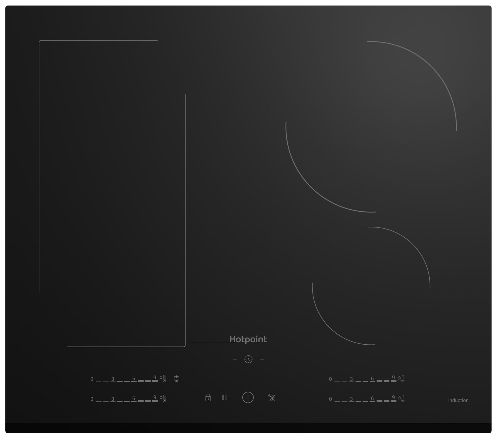 Электрическая варочная панель Hotpoint HS 1560B BF, черная