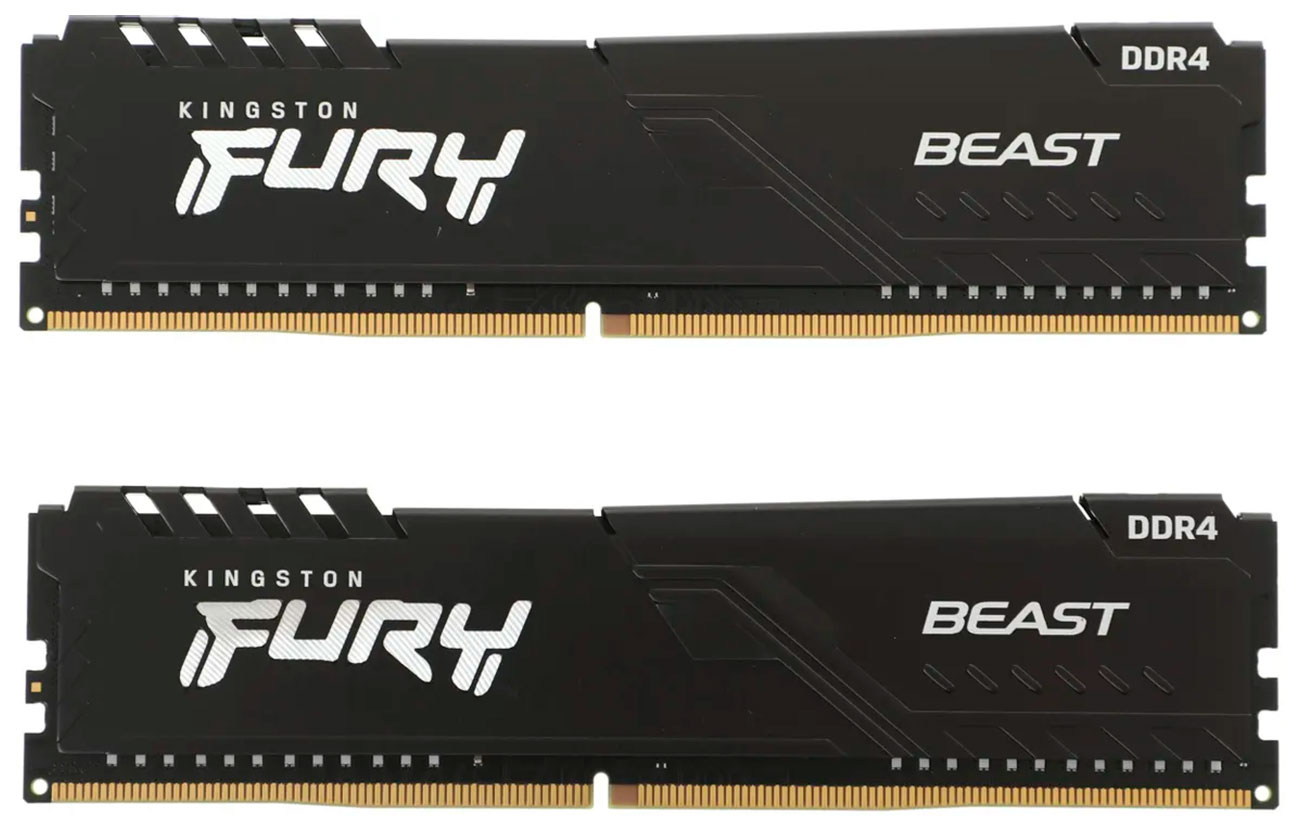 Изображение товара Оперативная память Kingston FURY Beast DDR4 16Gb (2x8Gb) 3200MHz Black (KF432C16BBK2/16)