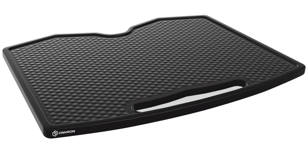 Изображение товара Полка для мобильной стойки Onkron APT-1881 черный - монтаж, регулировка и стиль