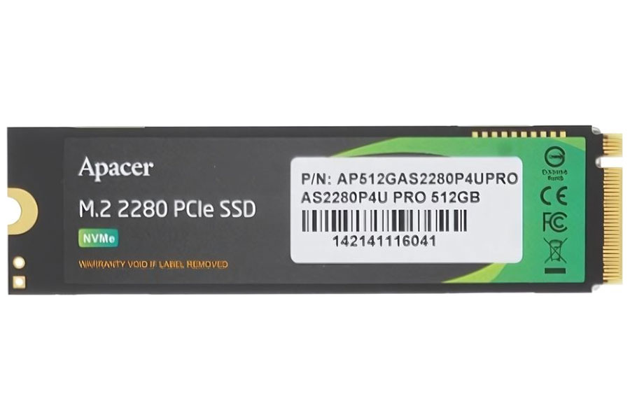 Изображение товара SSD накопитель Apacer M.2 AS2280P4 512 Гб PCIe М.2 2280