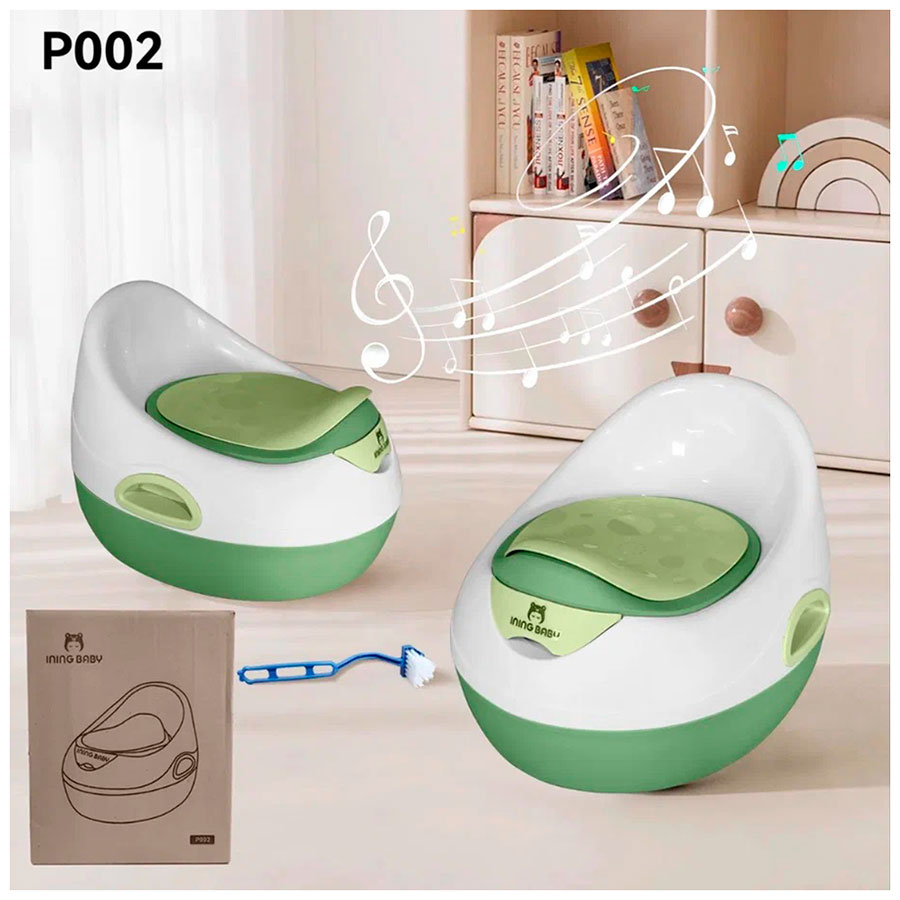 

Детский горшок Ining Baby P002 с музыкой, green, Зеленый