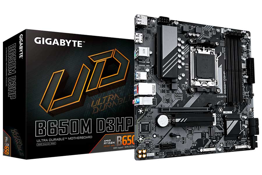 

Материнская плата Gigabyte B650M D3HP (AM5 mATX), Черный