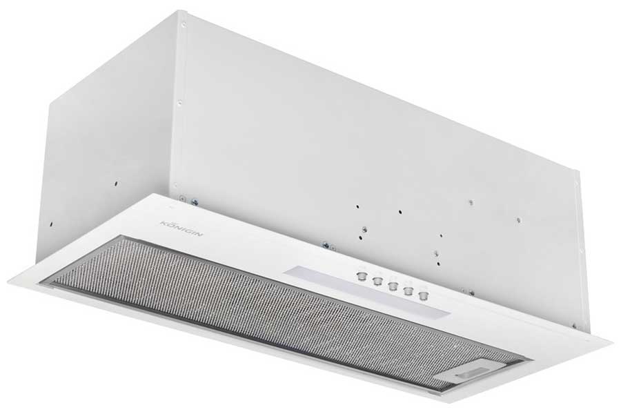 Изображение товара Вытяжка Konigin Level White 60 скрытая с алюминиевым фильтром 650 м3/ч