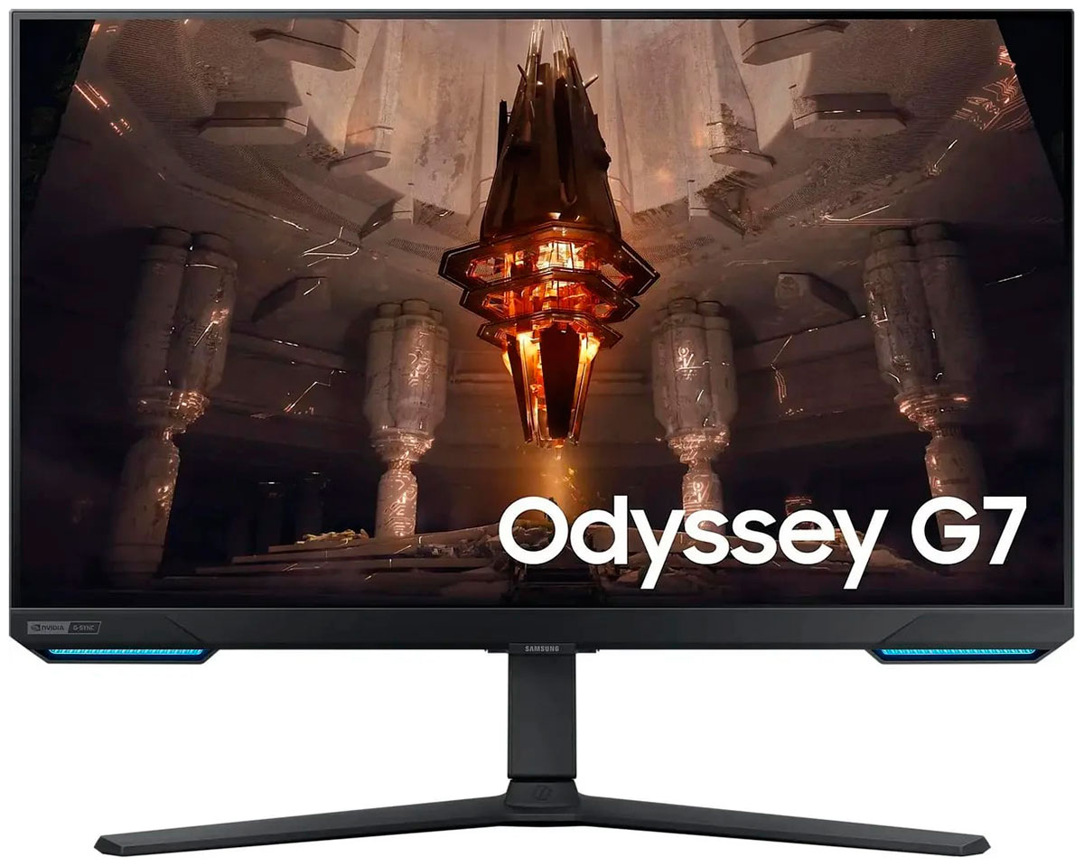 Изображение товара ЖК монитор Samsung 32" S32BG700EI, 3840x2160, IPS, 144Hz, HDMIx2+DP+MM, pivot, black