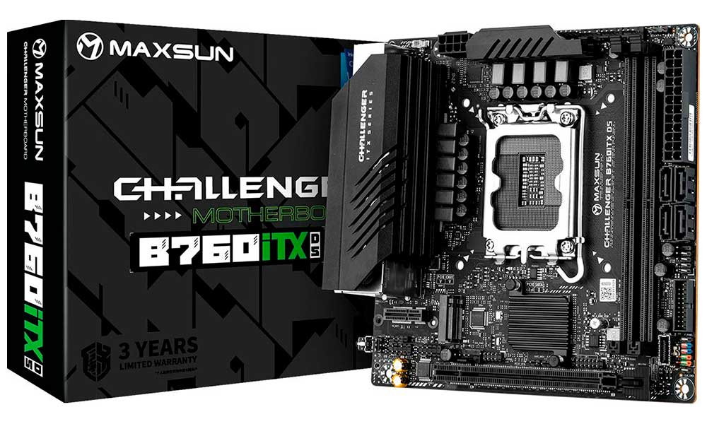 Изображение товара Материнская плата Maxsun MS-Challenger B760ITX D5