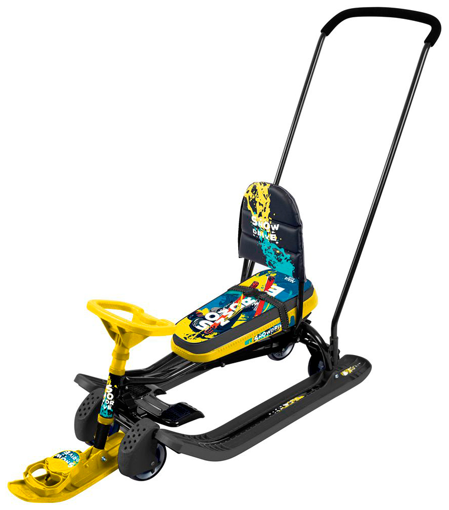 

Снегокат Ника Тимка спорт 6 ТС6 Winter sport, Желтый/черный