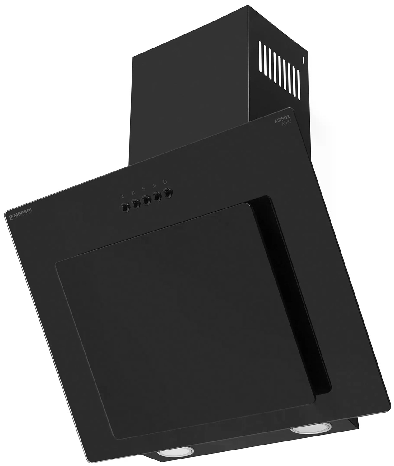 Изображение товара Вытяжка Meferi AIRBOX60BK POWER наклонная приставная 900 м3/ч черный 35x59.8x34 см