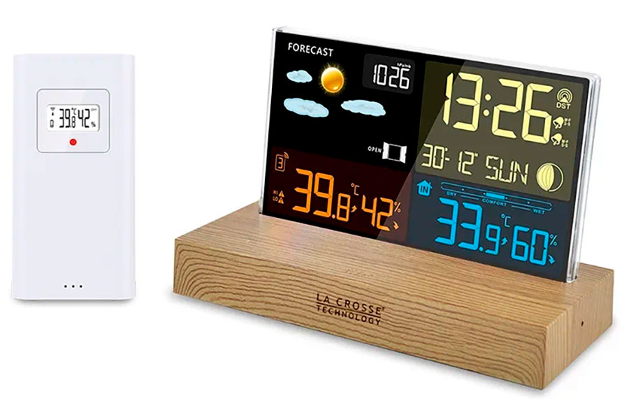 

Метеостанция La Crosse WS6206, с подставкой под дерево, Коричневый