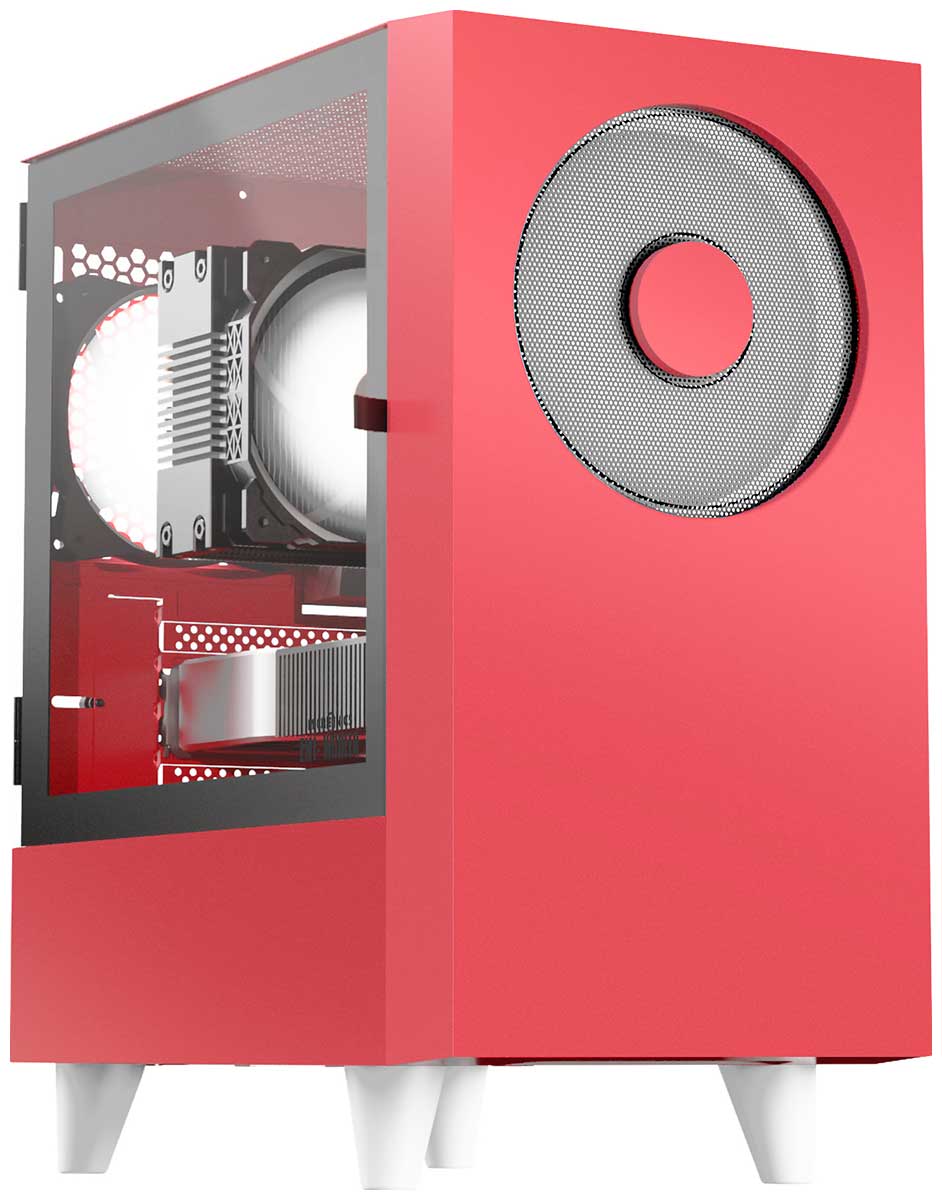 

Компьютерный корпус Wizmax EM1 Woofer Red, Красный