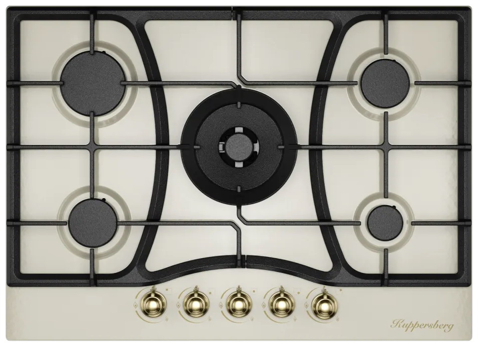 Изображение товара Газовая варочная панель Kuppersberg FS 710 C Bronze 5 конфорок эмаль турция