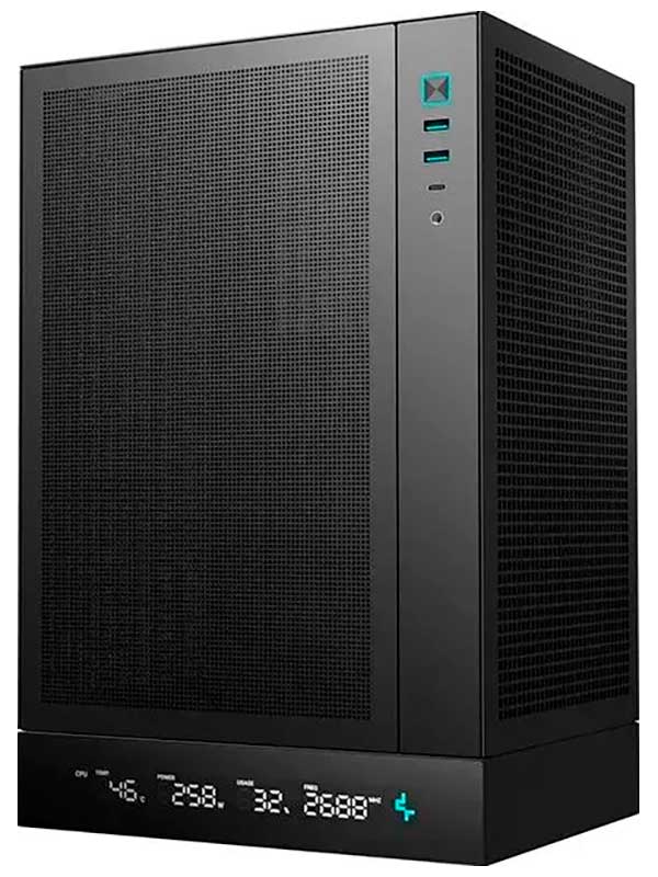 Изображение товара Компьютерный корпус Deepcool CH170 DIGITAL Black мини-ITX мини-Тайлер с дисплеем и вентиляторами