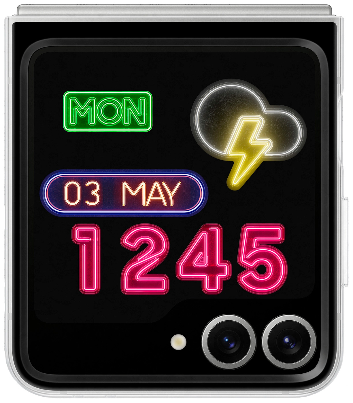 Изображение товара Прозрачный чехол Samsung Galaxy Z Flip6 с карточками-вкладышами Flipsuit Case