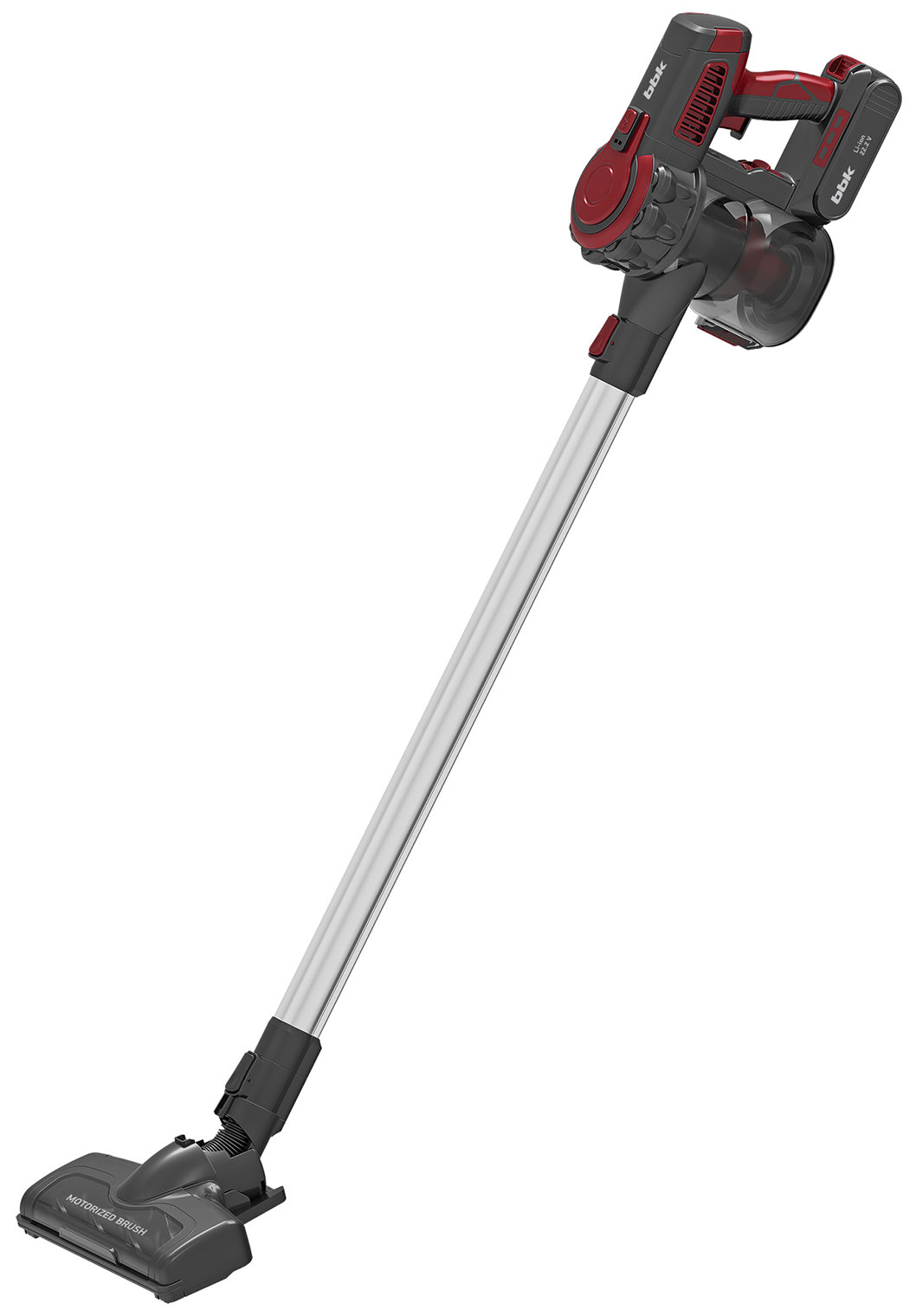 

Пылесос вертикальный BBK BV3002, красный/серый