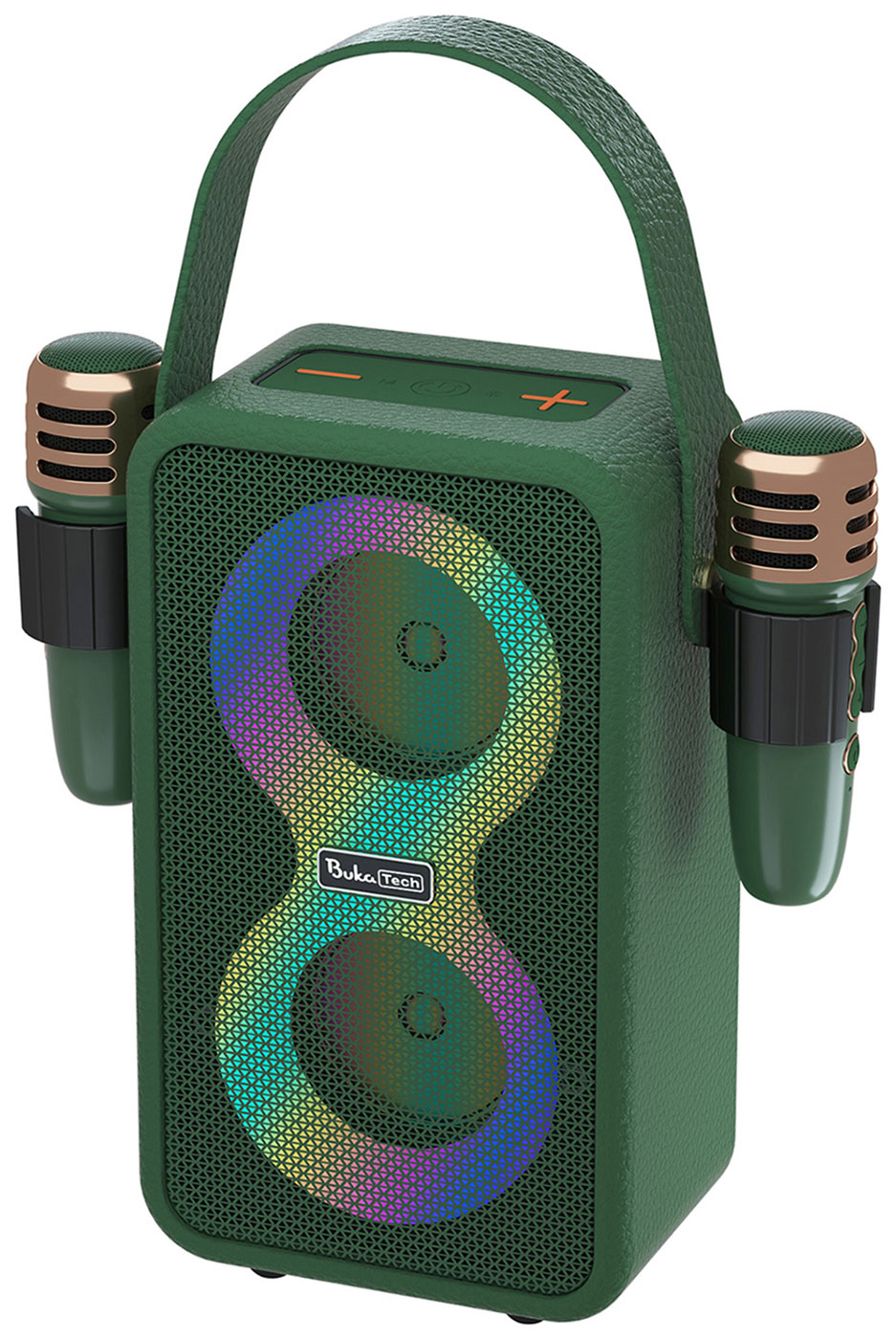 Изображение товара Портативная колонка с двумя микрофонами BukaTech Nika зеленый