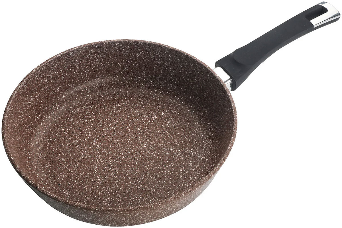 Изображение товара Сковорода Marusya 24 см, литая, антипригарная, без крышки, шоколадный (8124)
