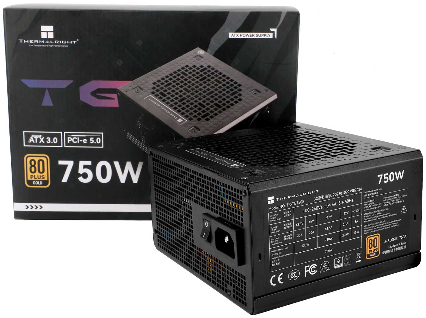 Изображение товара Блок питания Thermalright 750W Gold ATX 3.0 (TR-TG 750S)