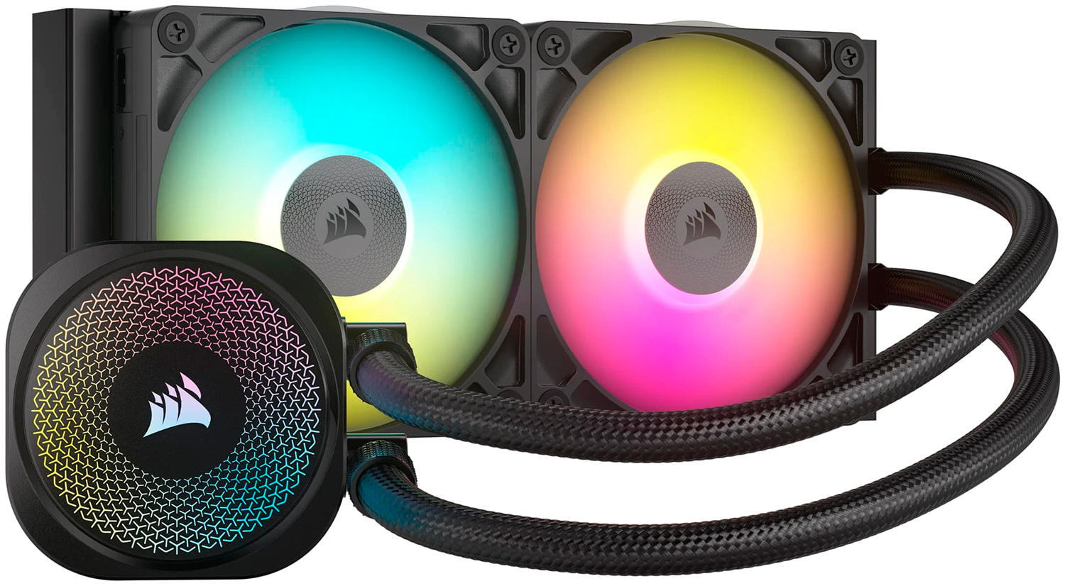 Изображение товара Corsair iCUE LINK TITAN 240 RX RGB водяное охлаждение для процессора 240 мм черное