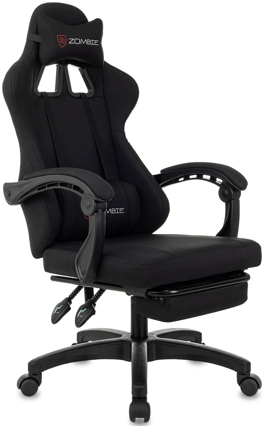 Изображение товара Игровое кресло Zombie Weaver черное с подголовником и регулировками