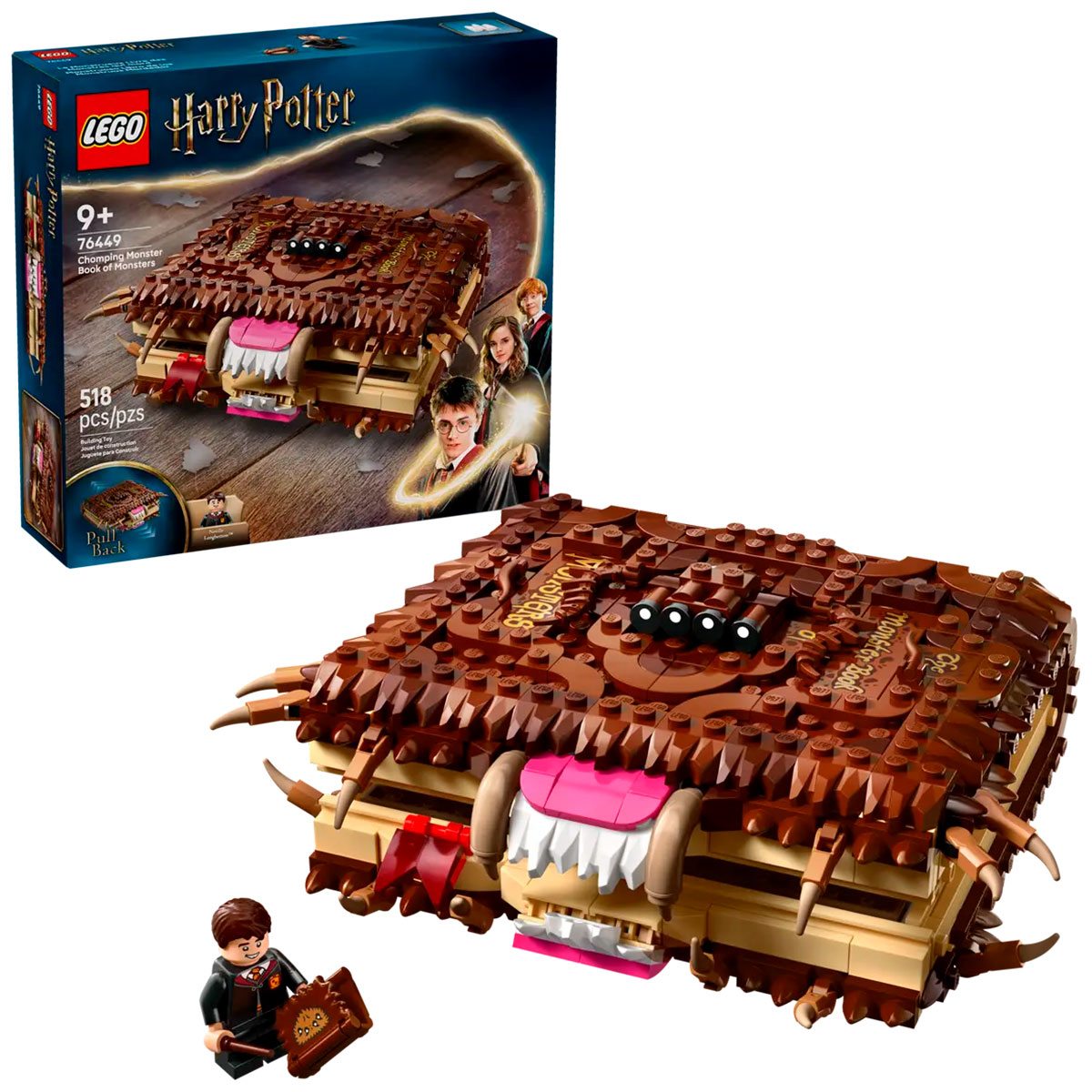 Изображение товара LEGO Harry Potter Чудовищная книга о монстрах (76449) конструктор для детей 9+