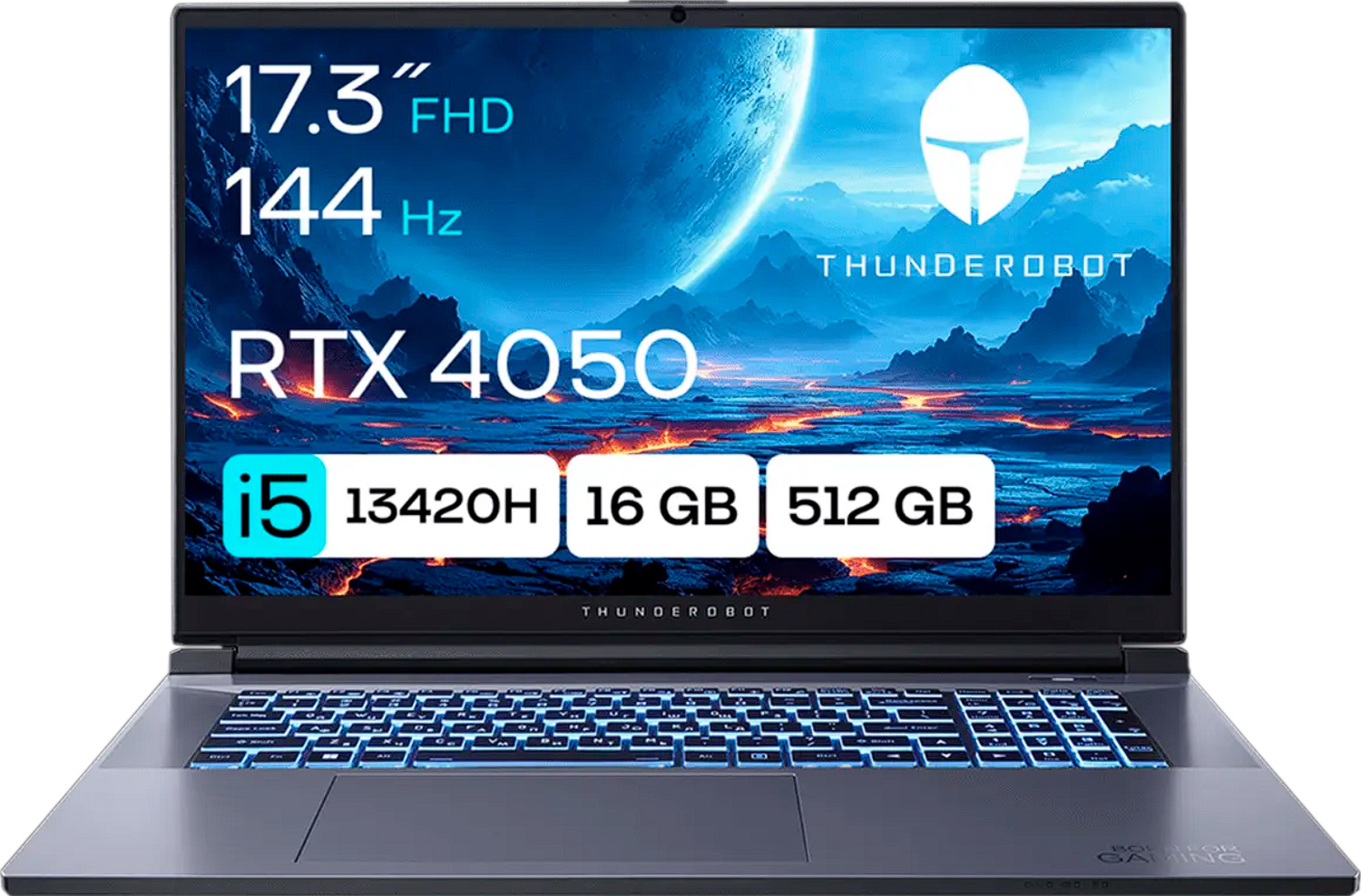 Изображение товара Игровой ноутбук Thunderobot 911 Plus G3 XD 17.3 IPS 144 Гц Core i5-13420H GTX 4050 16ГБ 512ГБ