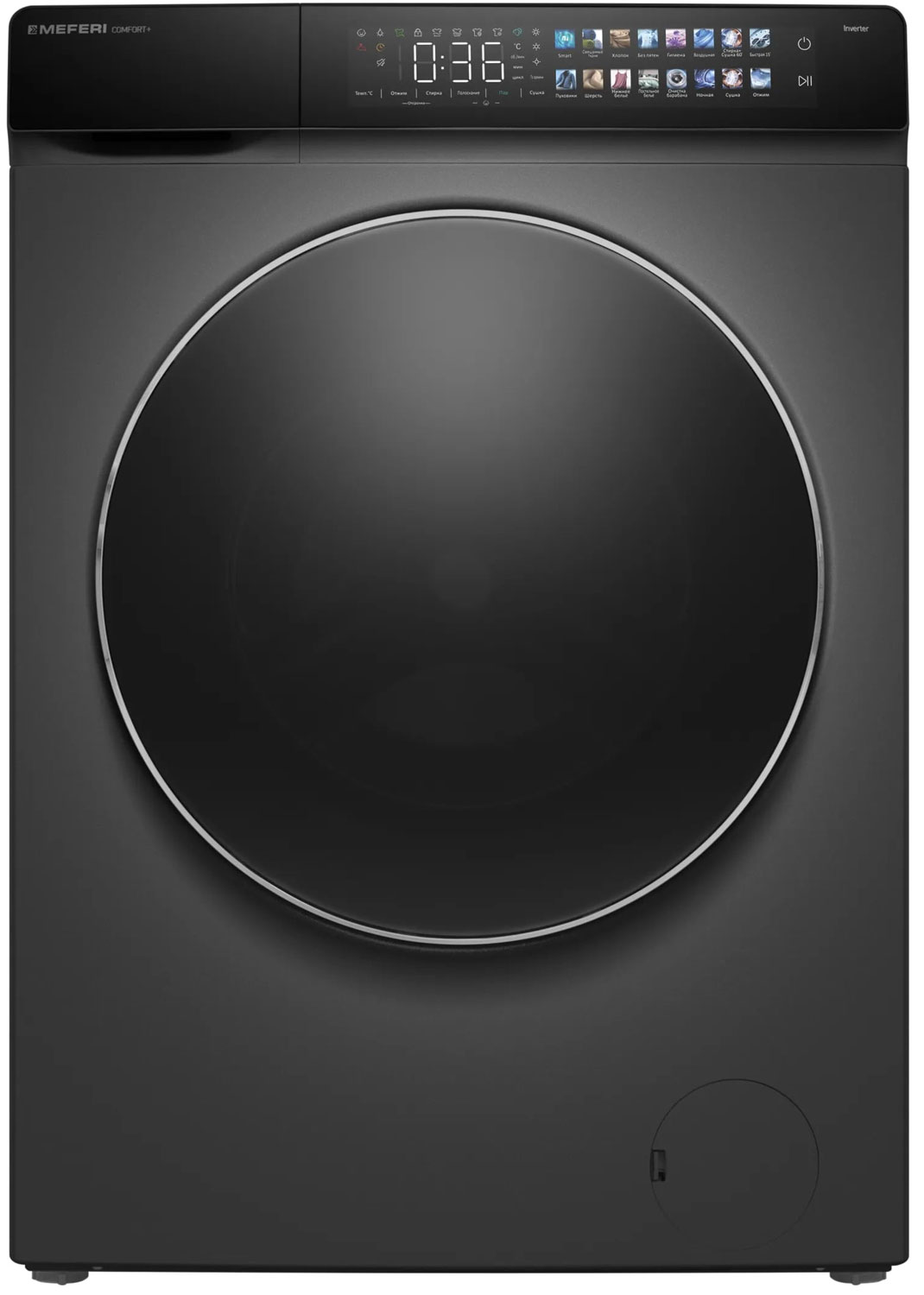 Изображение товара Стиральная машина с сушкой Meferi MFWD1281416GR COMFORT PLUS