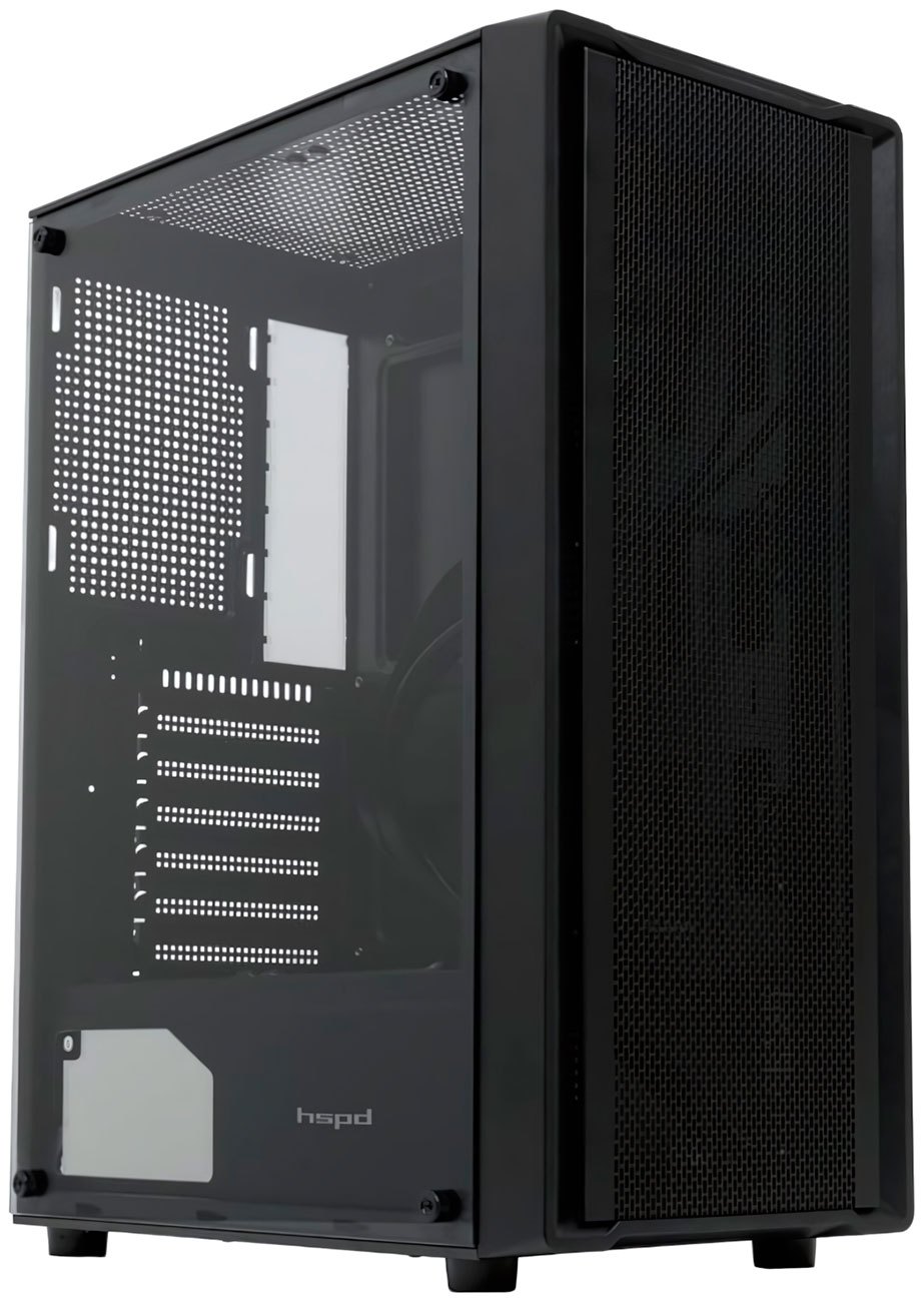 Изображение товара Компьютерный корпус HSPD M530 (M530-TGBK) Изображение товара Компьютерный корпус HSPD M530 (M530-TGBK)