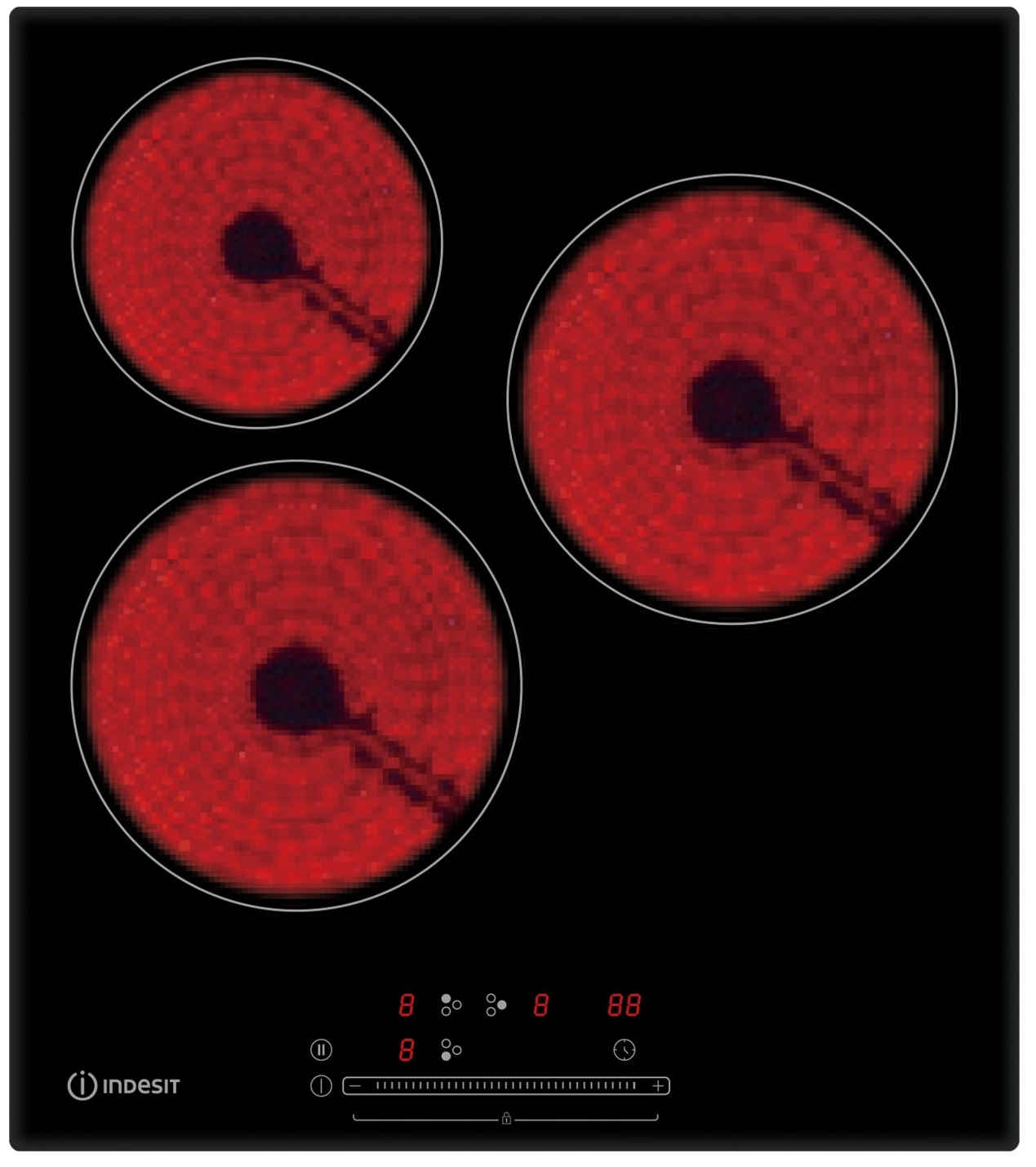 

Электрическая варочная панель Indesit IRC 345, Черный
