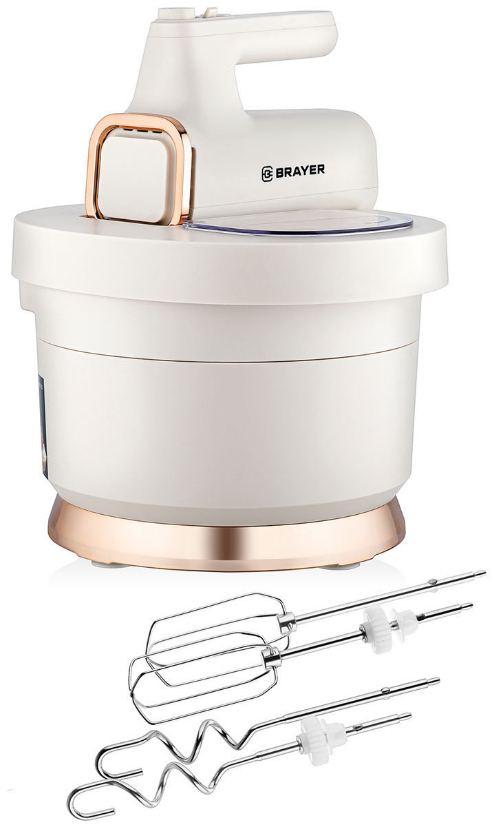 

Миксер Brayer BR1310, Бежевый/золотистый