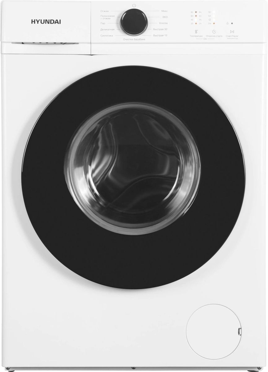 Изображение товара Стиральная машина Hyundai WME6212 6 кг 1200 об/мин узкая белая
