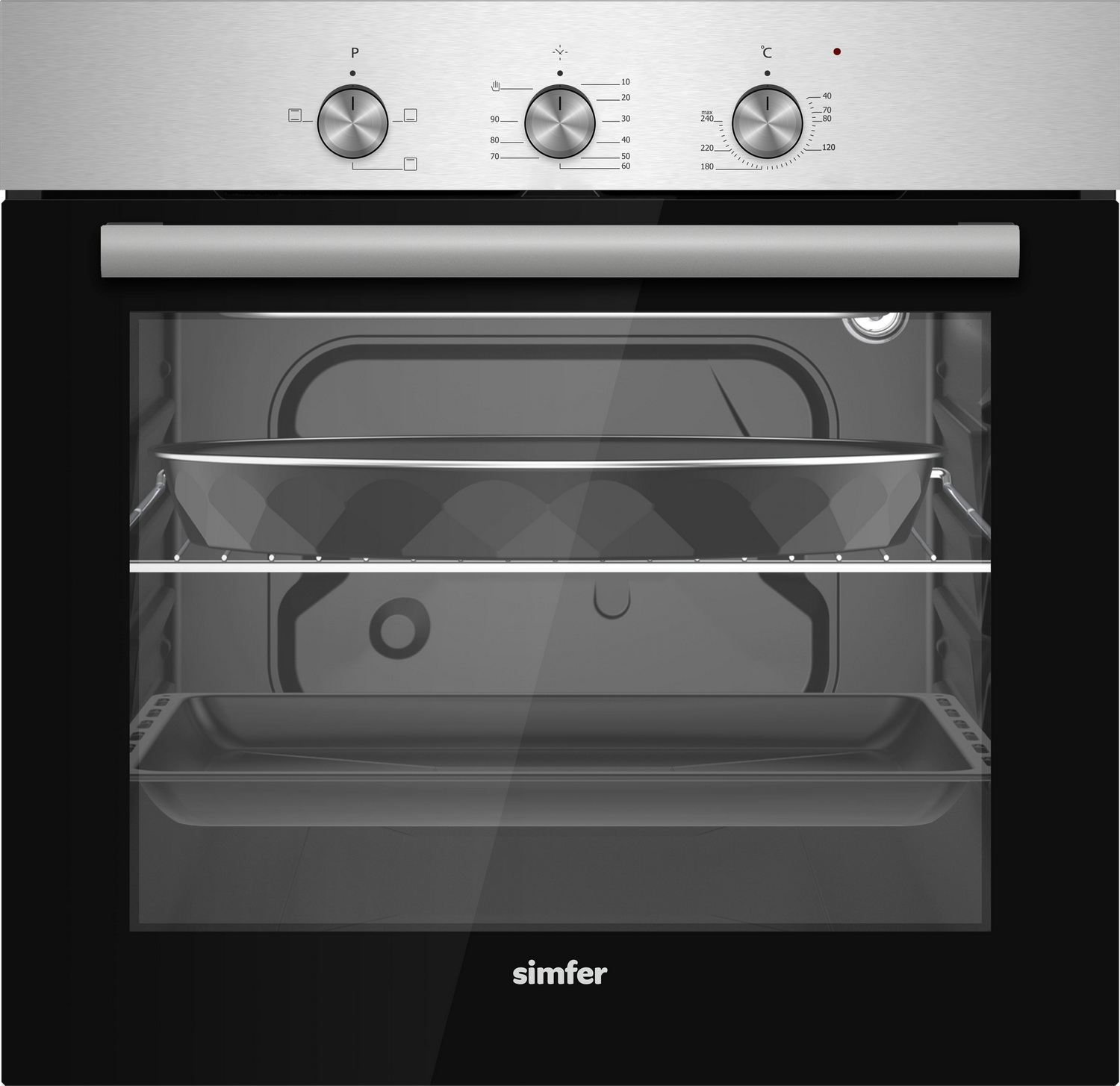 Изображение товара Электрический духовой шкаф Simfer B6EM14025 нержавеющая сталь