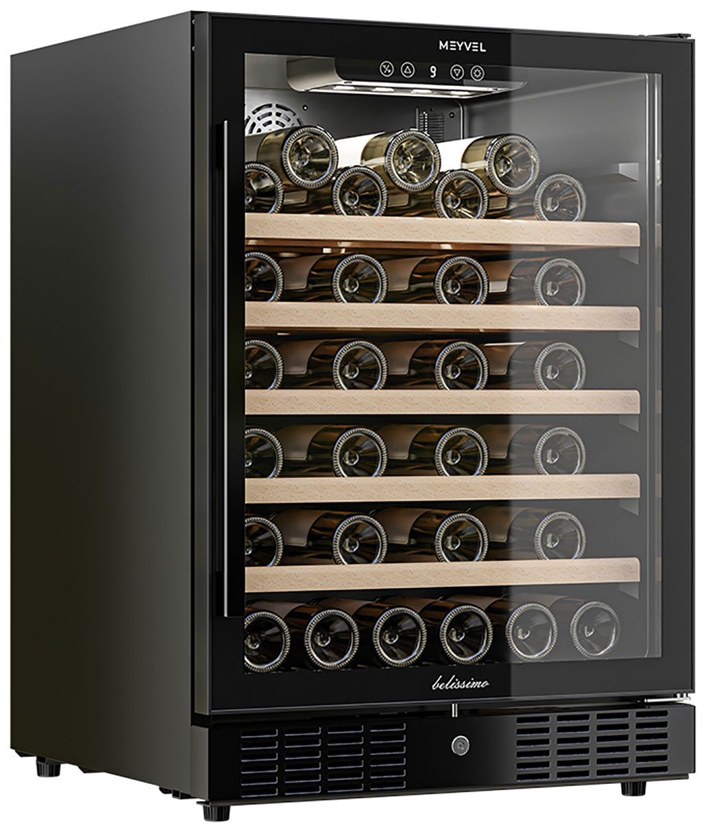 Изображение товара Винный шкаф Meyvel MV52-KBT1 с компрессорной системой и 52 бутылки