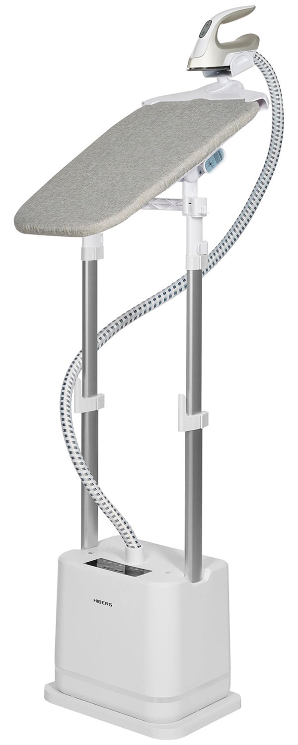 Изображение товара Вертикальный отпариватель Hiberg GS 6000 W с гладильной доской 1800 Вт